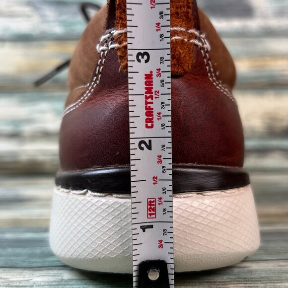 Johnston & Murphy Oxfords Mens Size 9.5M Brown Nubuck Leather Dress Comfort Work - Picture 9 of 11